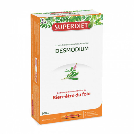 Superdiet desmodium complément alimentaire ampoule buvable 15ml