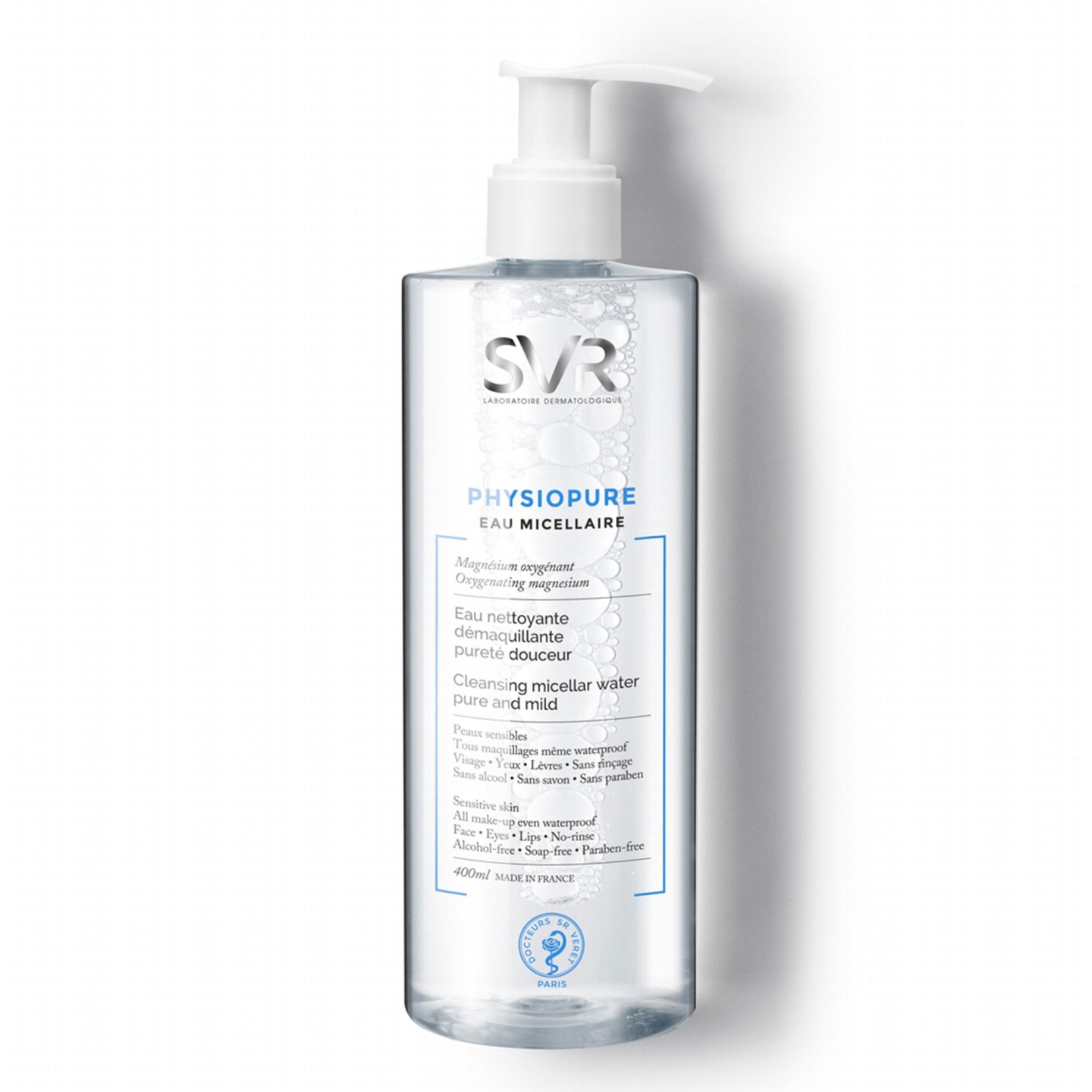 Svr physiopure eau micellaire demaquillante 400ml