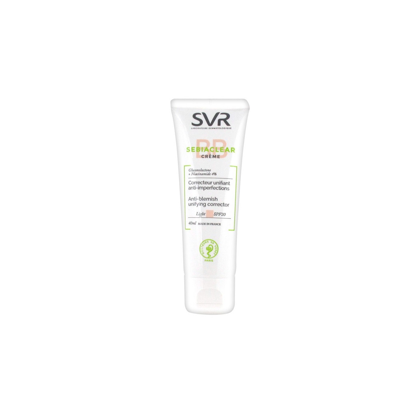 SVR SEBIACLEAR BB CREME LIGHT SPF20 40ML