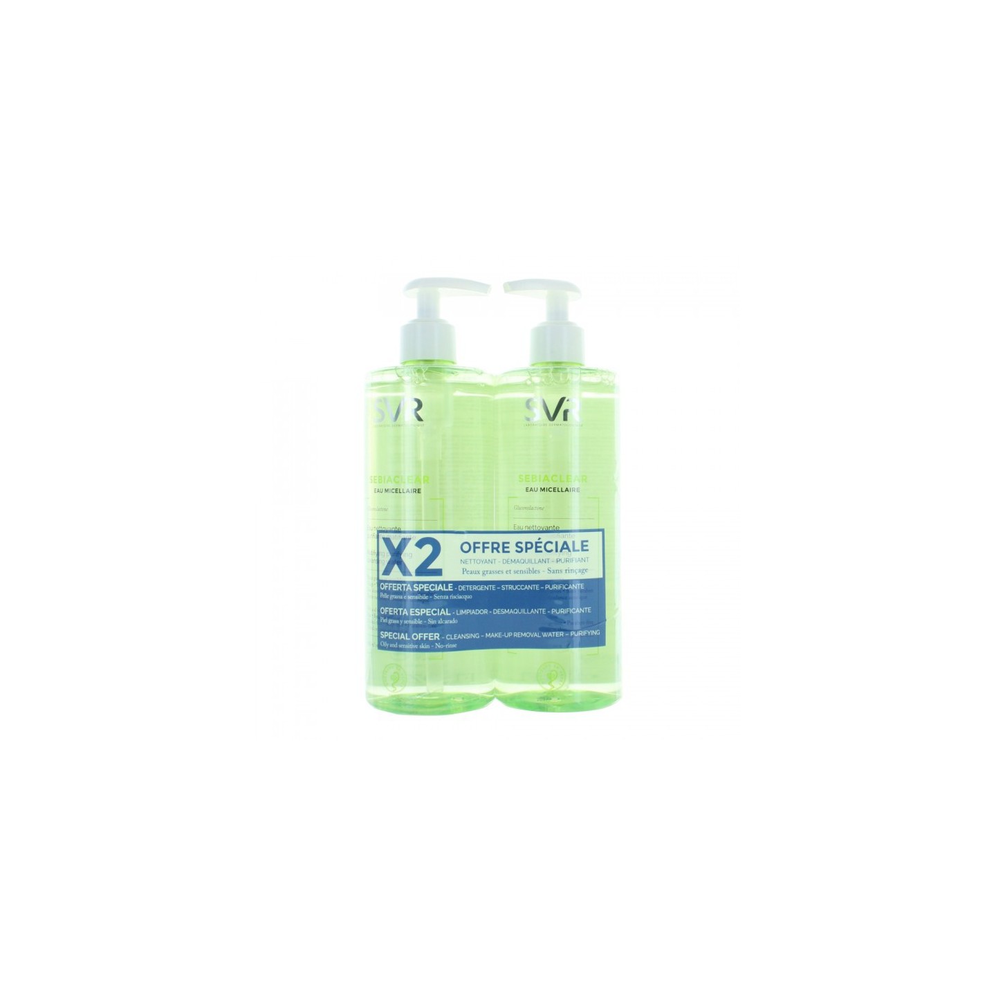 SVR Sebiaclear Eau micellaire DUO 2x400ml