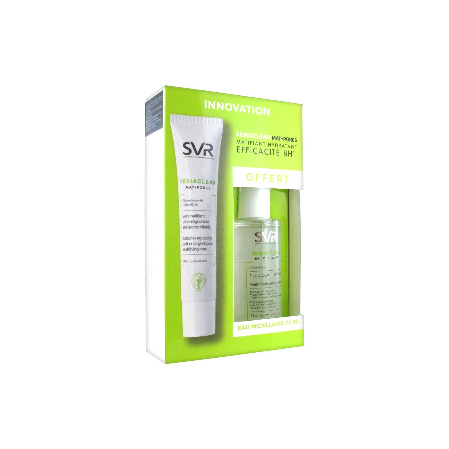 SVR Sebiaclear Mat+Pores 40ml + Eau Micellaire 75ml