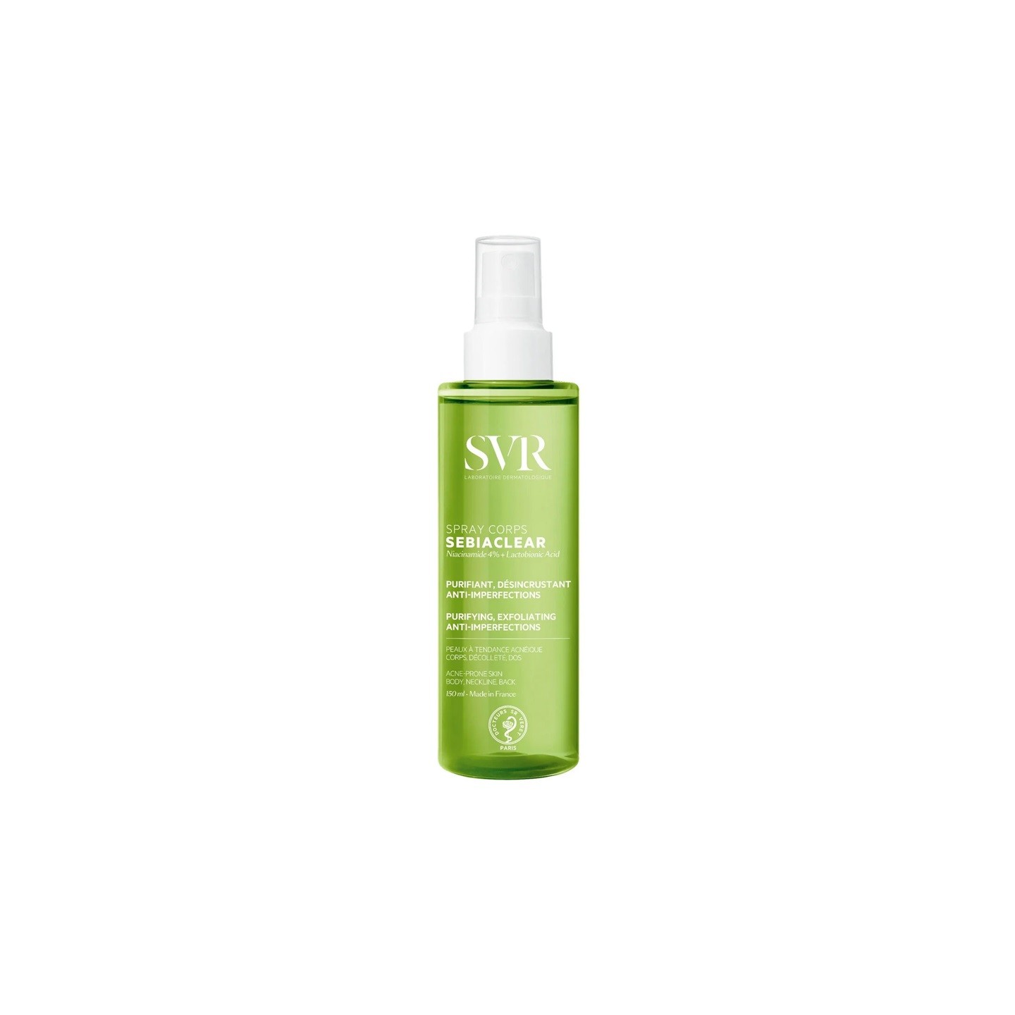 SVR Sebiaclear Spray corps anti-imperfections, lissant & anti-marques - 150ml