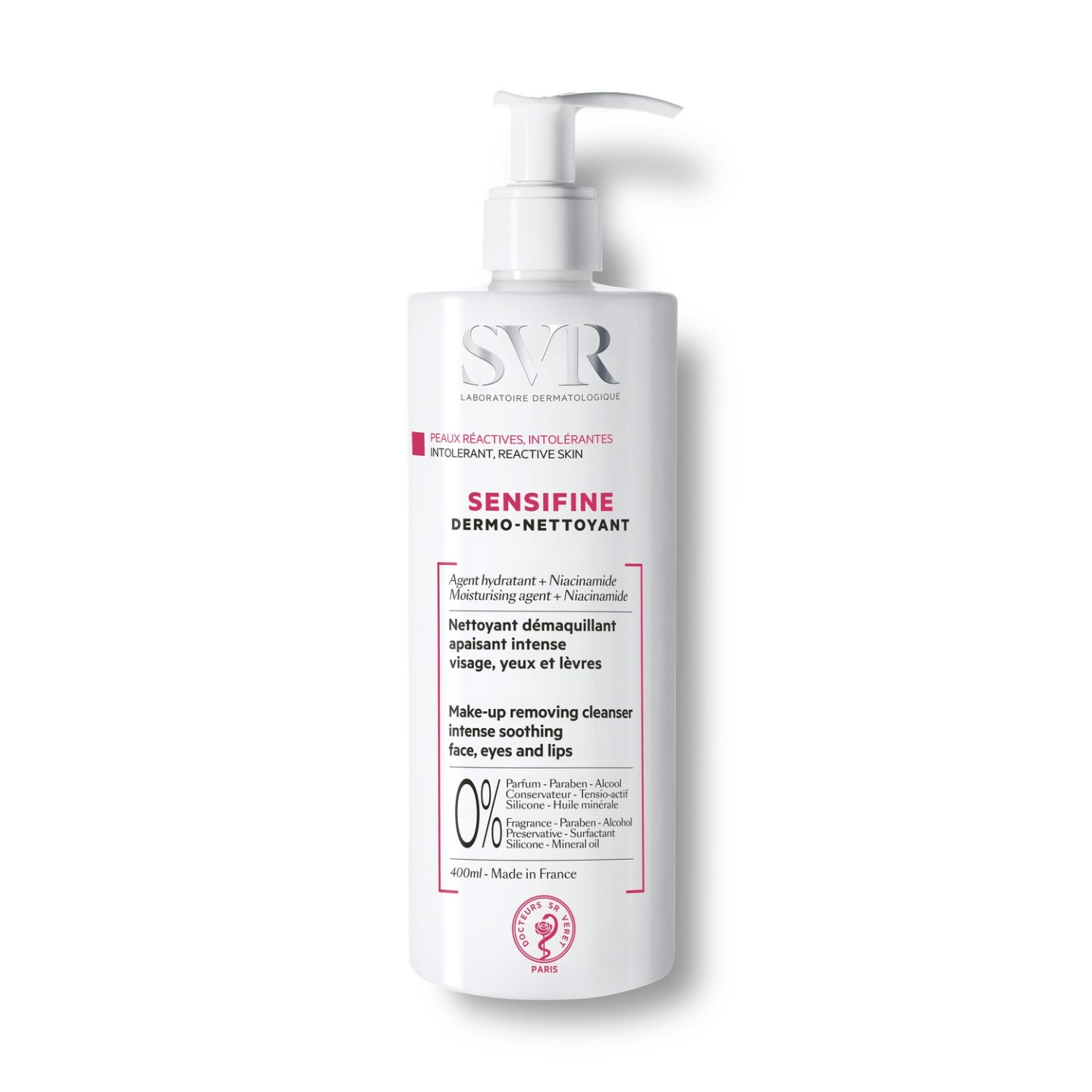 Svr sensifine nettoyant demaquillant peaux sensibles 400 ml