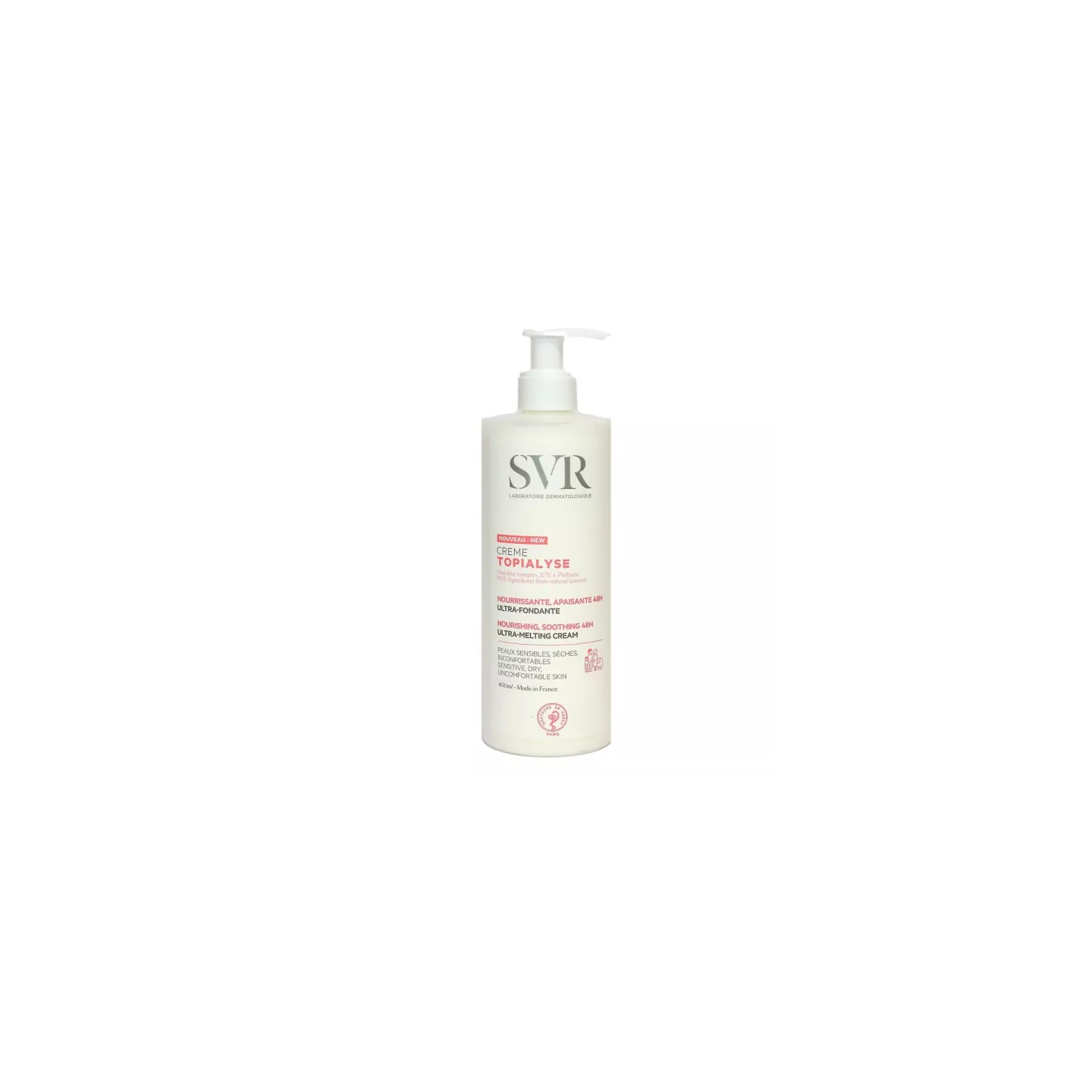 SVR Topialyse Crème nourrissante apaisante 48H - 400ml