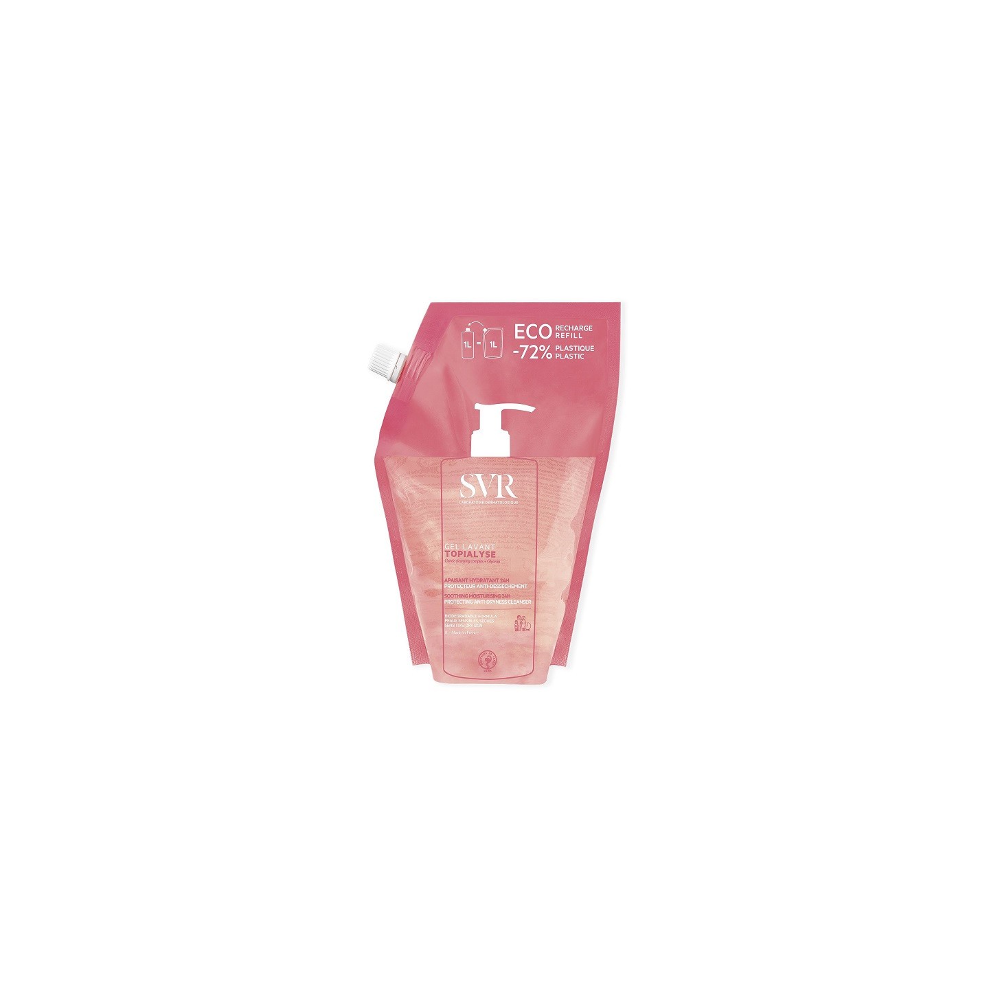 SVR Topialyse gel lavant - Éco-recharge 1L