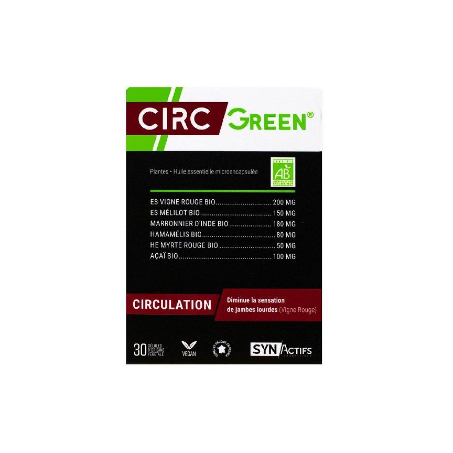 Synactifs Circ green - 30 gélules