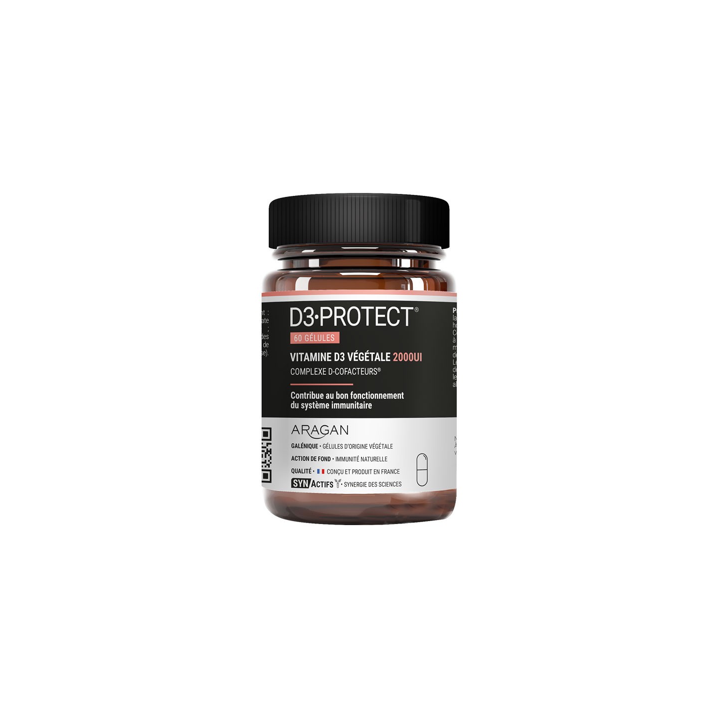 Synactifs D3 Protect Vitamine D3 végétale - 60 gélules