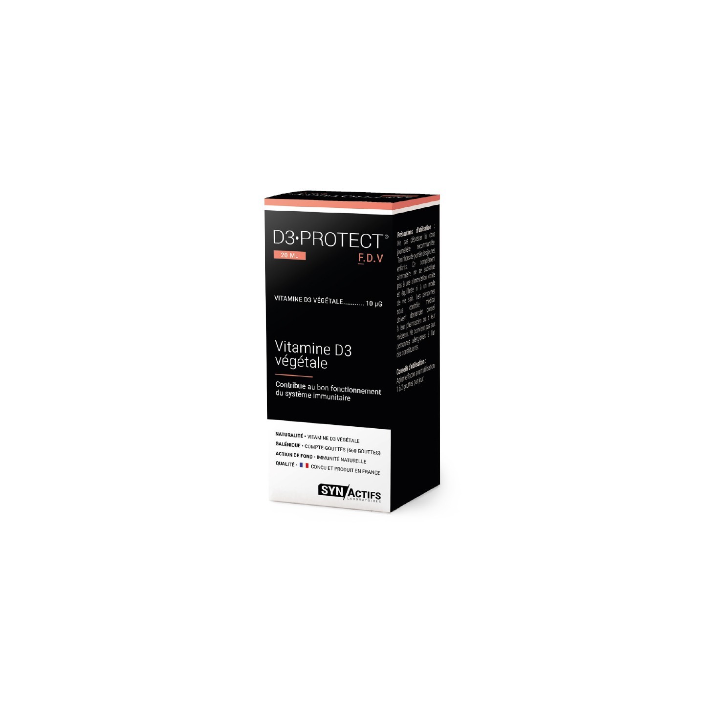 Synactifs D3Protect vitamine végétale - 20ml