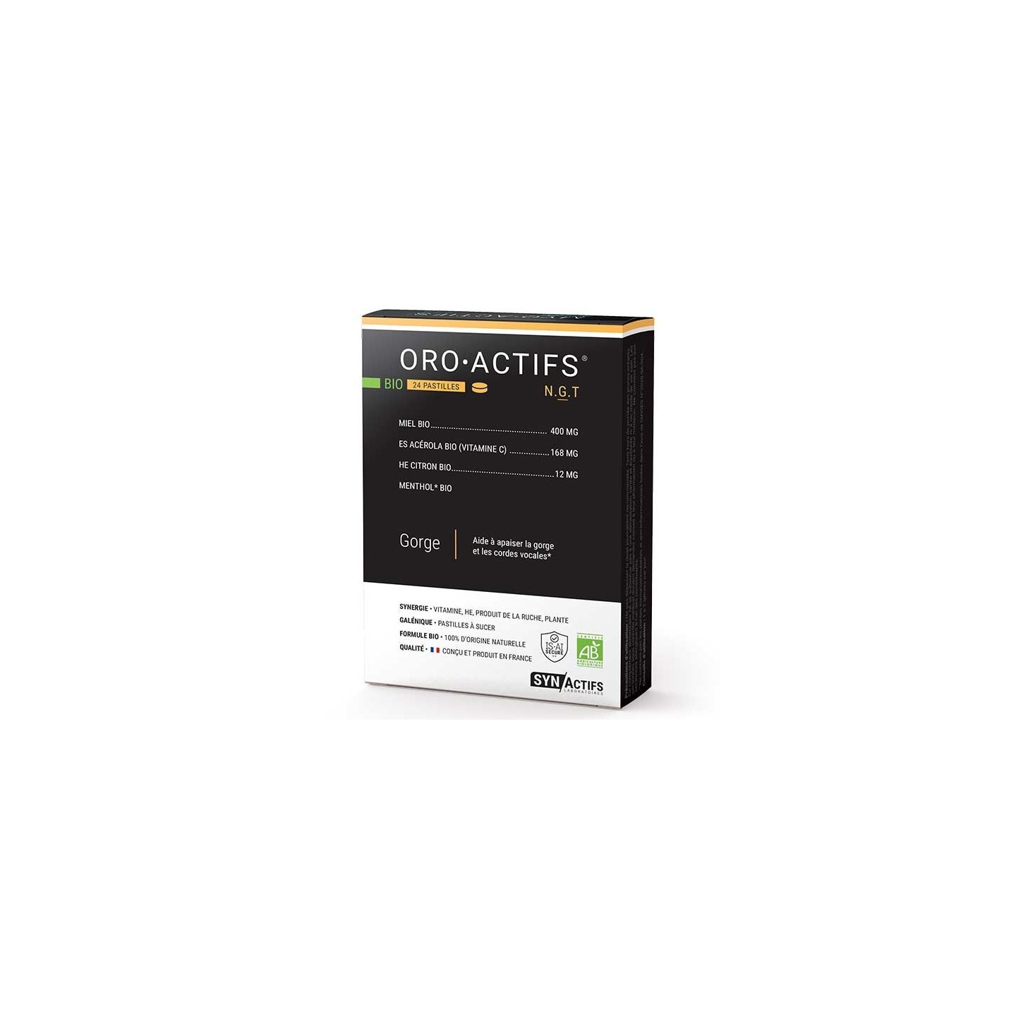 Synactifs OroActifs pastilles Bio - 24 pastilles