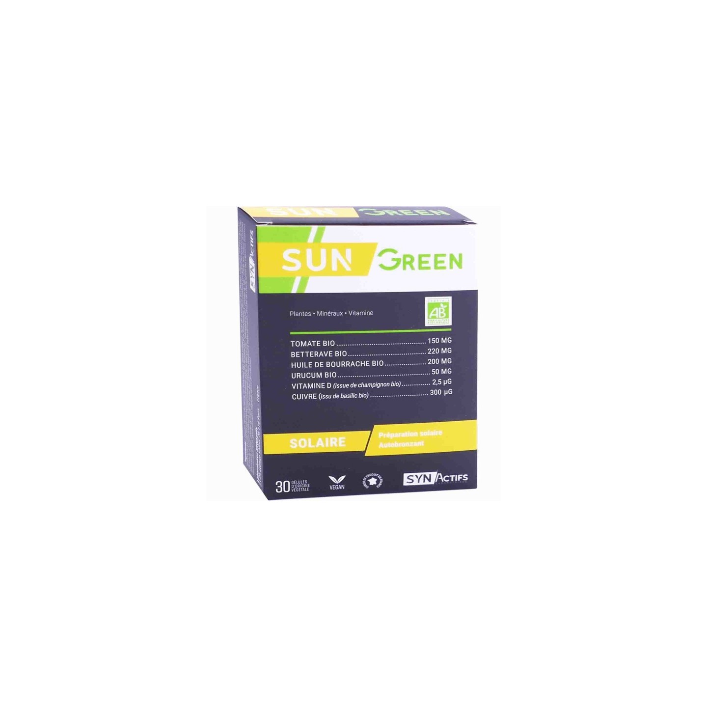 Synactifs SunGreen - 30 gélules