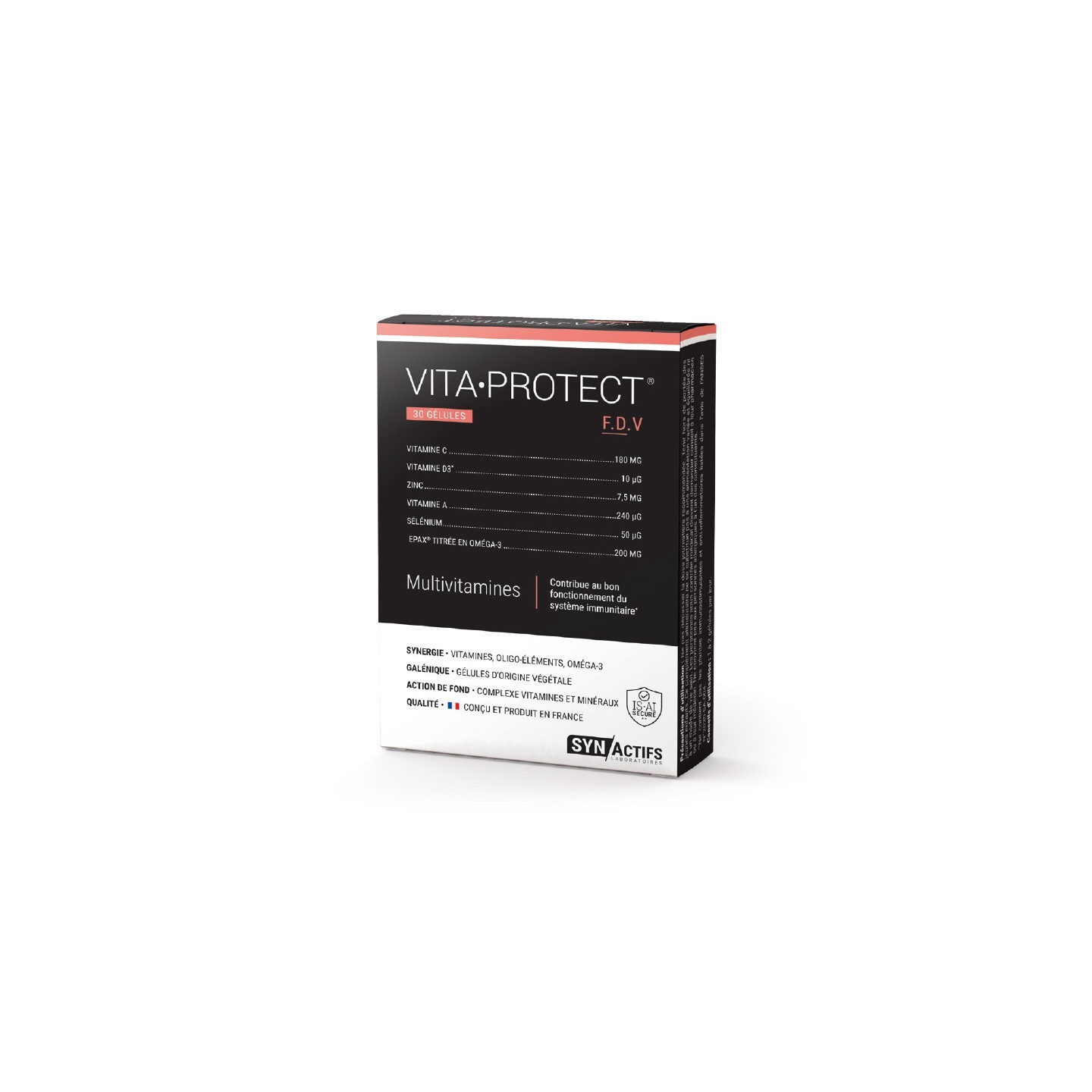 Synactifs VitaProtect vitalité immunité - 30 gélules