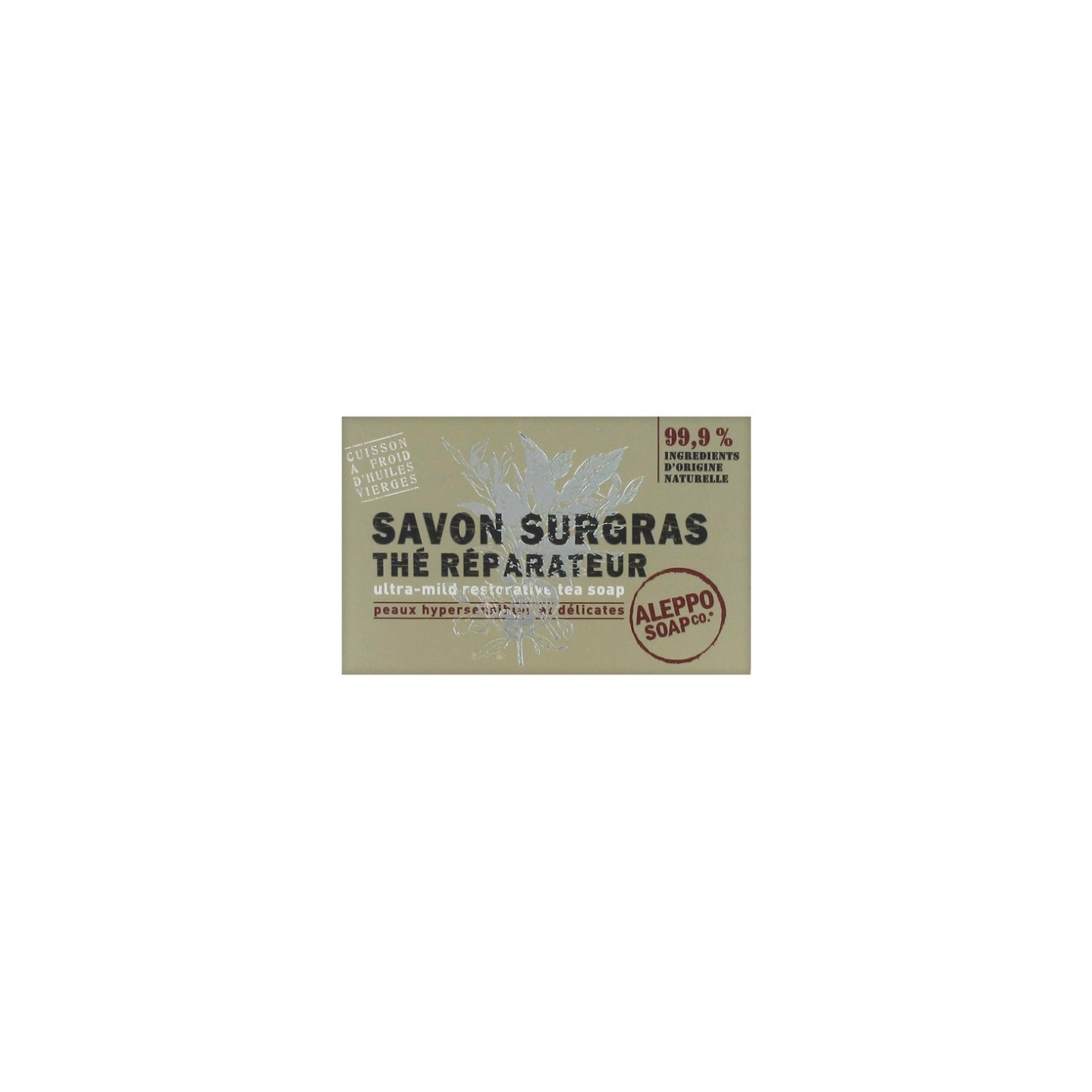 Tadé Savon d'Alep surgras thé réparateur - 150g