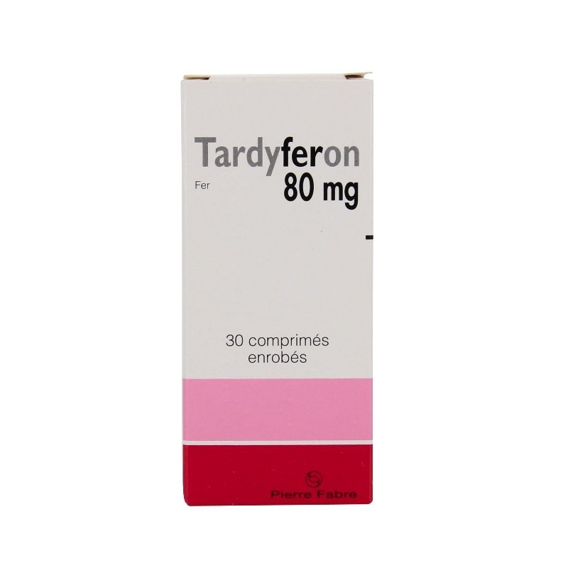 Pharmacie Bastille - Tardyferon 80mg 30 comprimés Enrobés