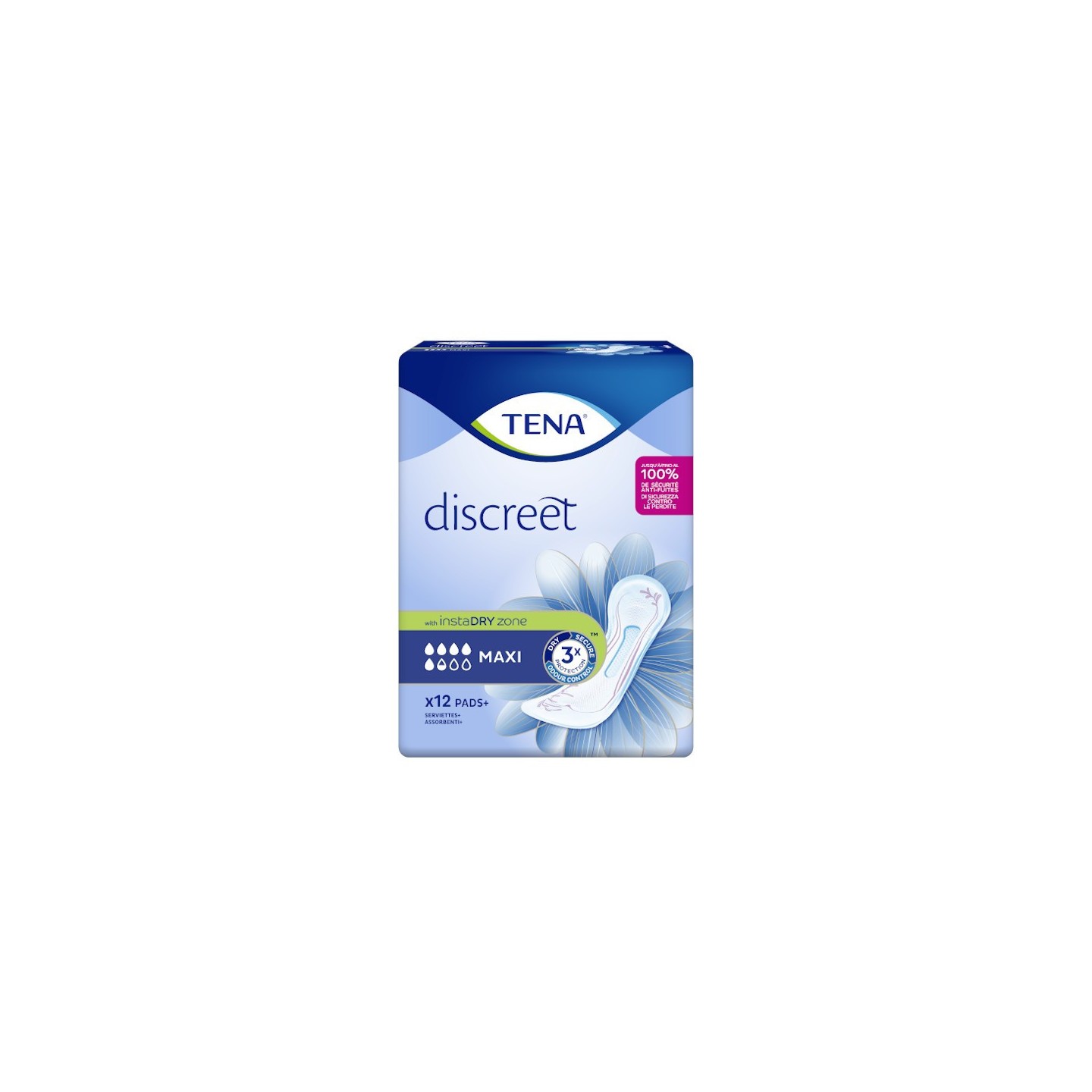 Tena Discreet Serviette hygiénique Maxi - 12 unités