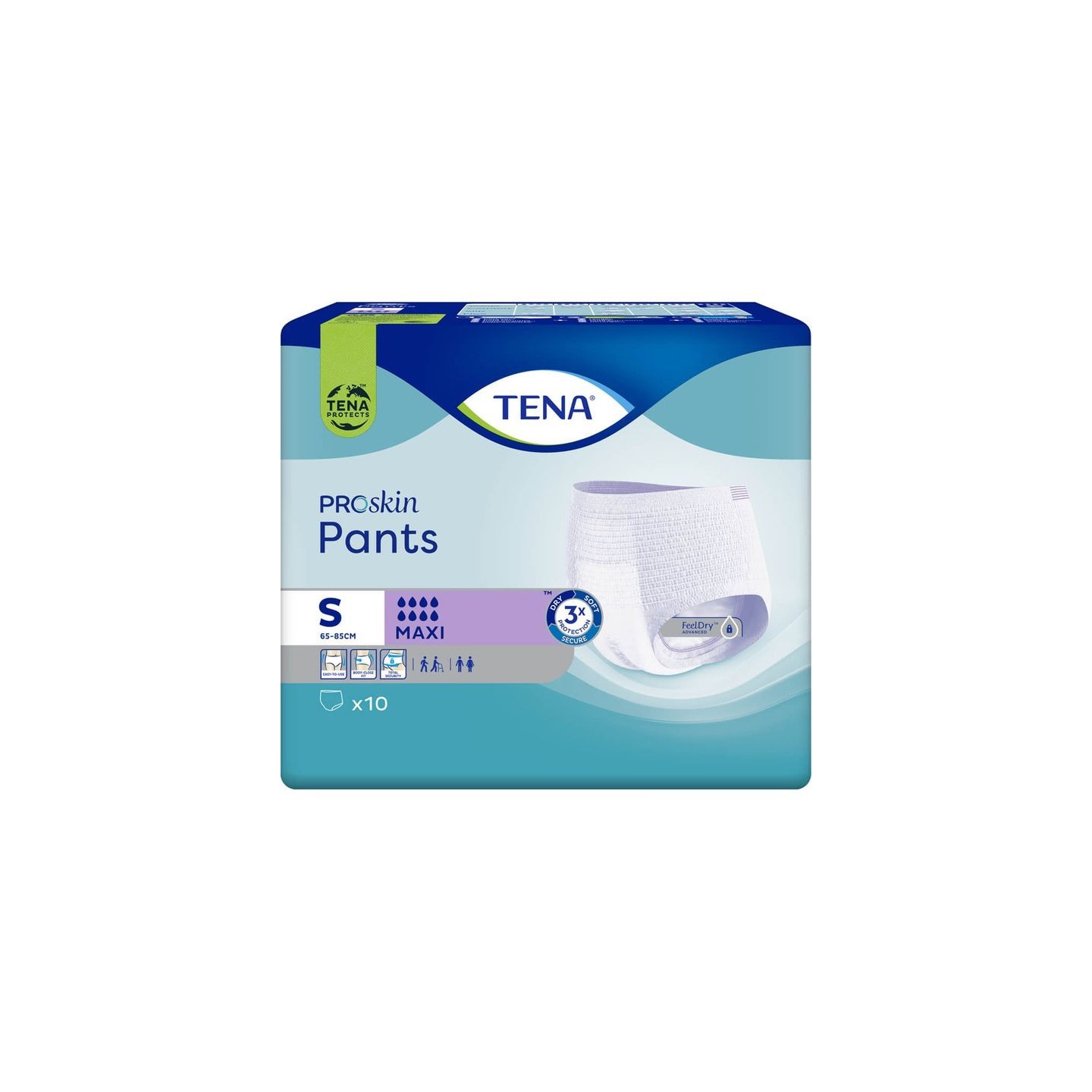 Tena Proskin Pants sous-vêtement absorbants Maxi - Taille S - 10 slips