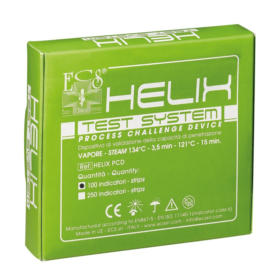Test de Sterilisation Autoclave Helix