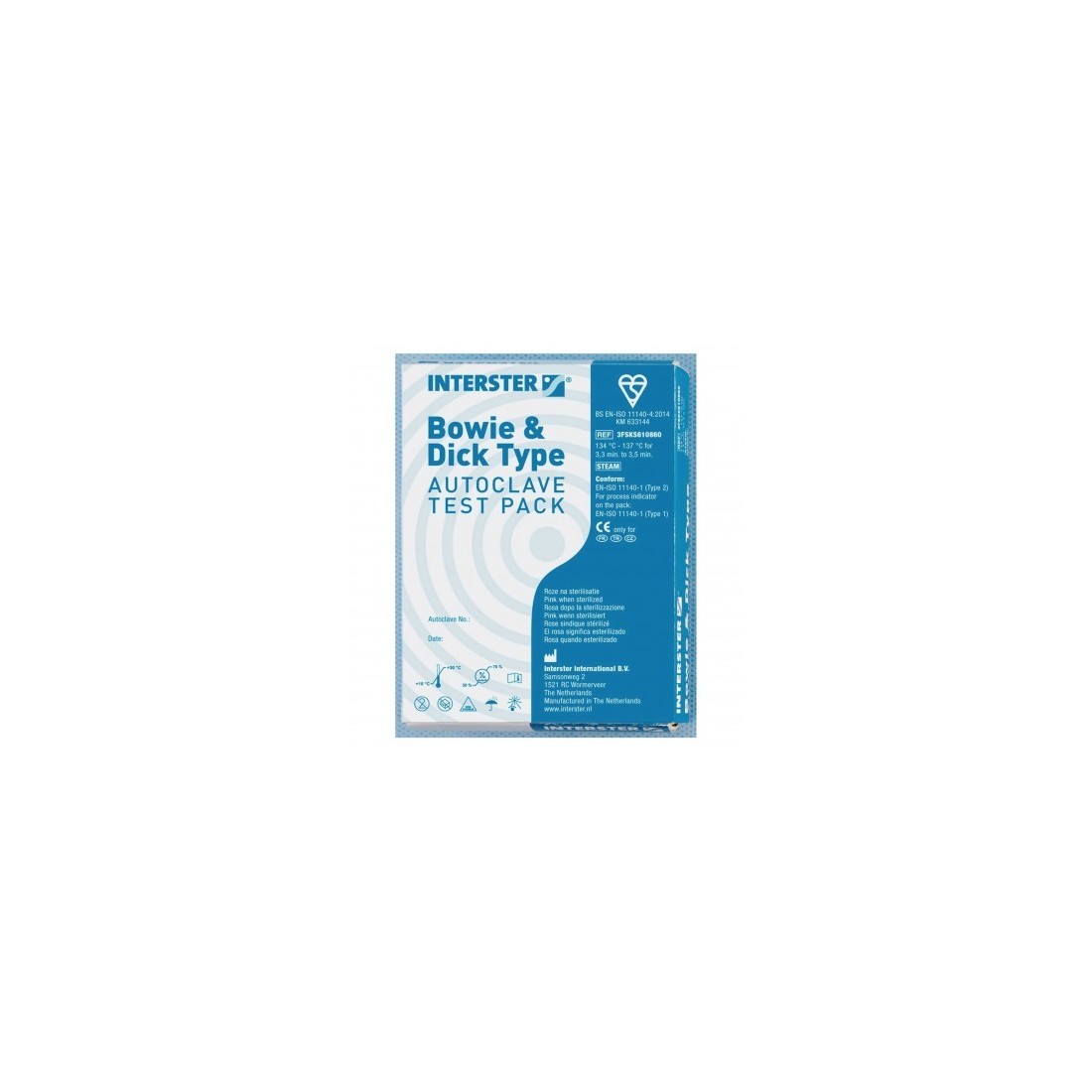 Test Bowie Dick ISP Testpack Boîte de 20