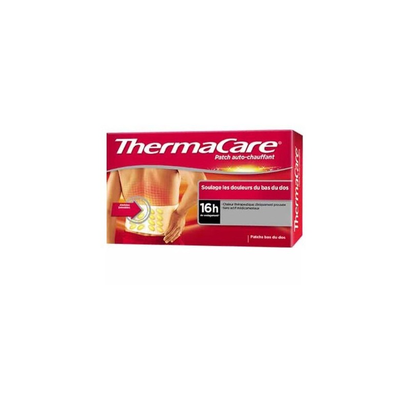 Pharmacie Bastille - Thermacare patch auto-chauffant bas du dos boite de 2