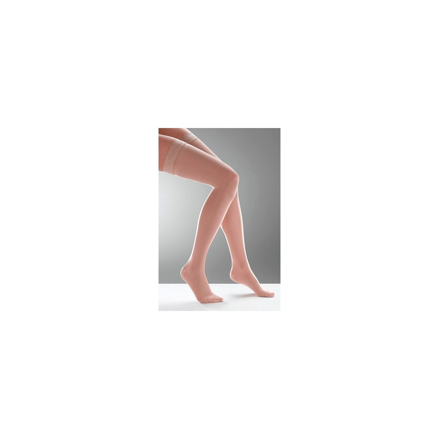 Thuasne Venoflex Secret Bas de contention Classe 2 - Taille 2N - Beige naturel