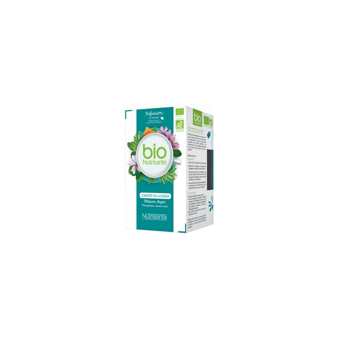 Tisane bio confort gorge bte 20 sachets