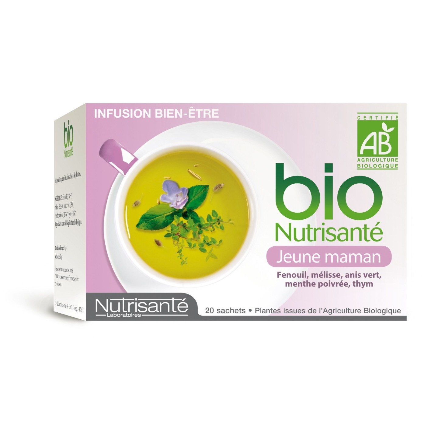 Tisane bio jeune mamam bte 20 Sachets