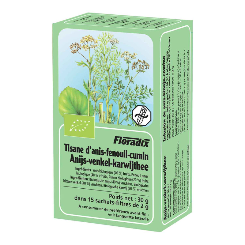Tisane Floradix Anis-Fenouil-Cumin bio