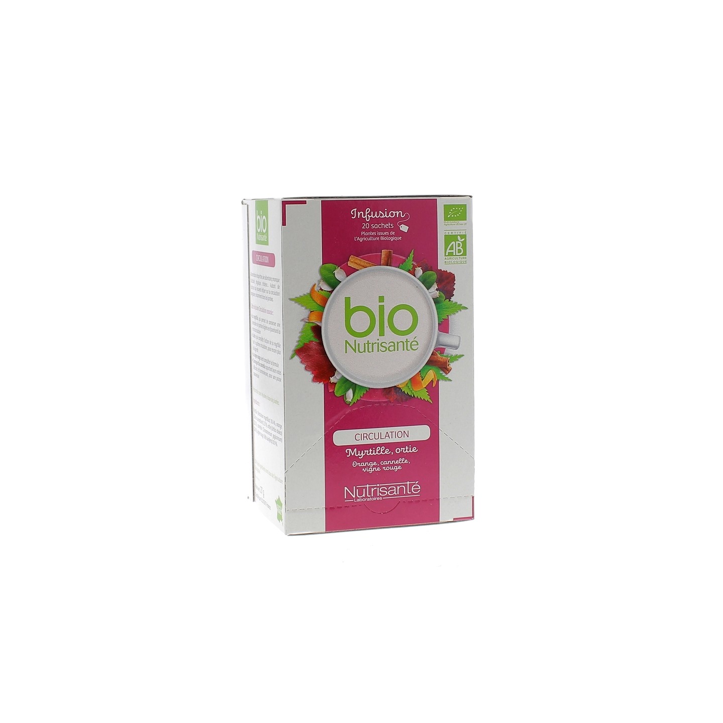 Tisanes bio circulation bte 20 sachets