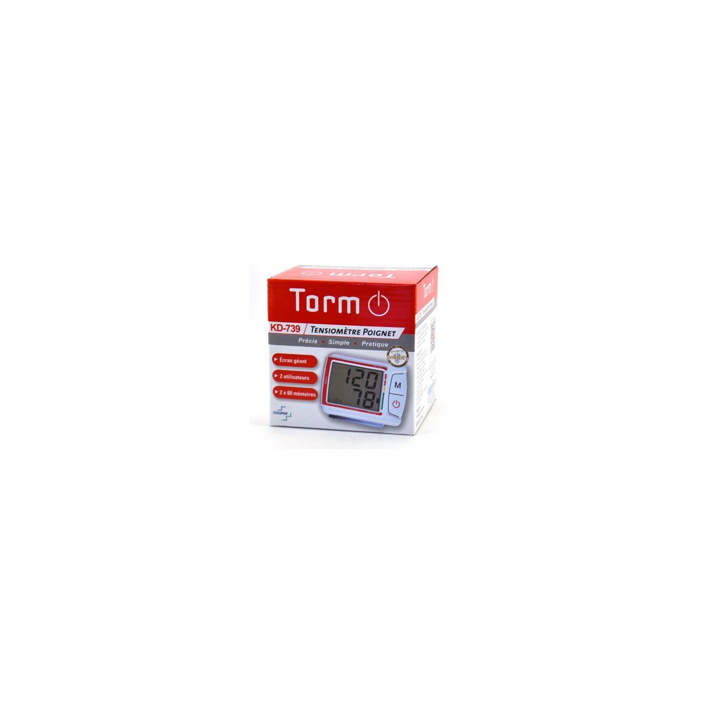 TORM KD-739 Auto Tensiometre de poignet