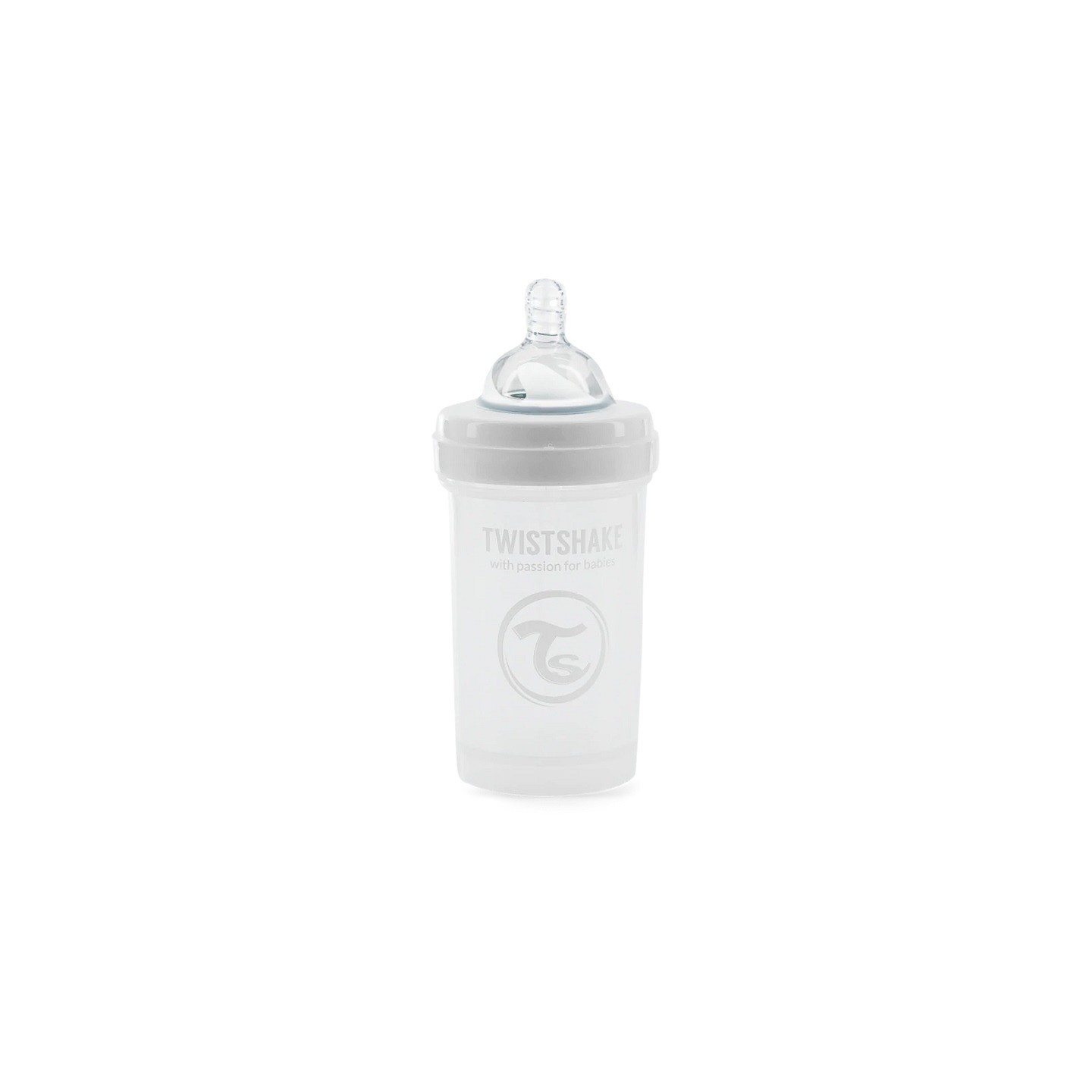 Twistshake Biberon anti-colique - Blanc - 180ml