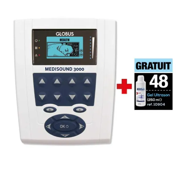 ULTRASON MEDISOUND 3000 + 48 TUBES DE GEL GRATUITS