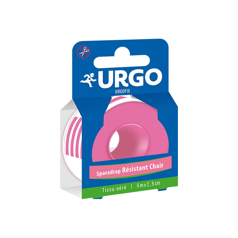 Pharmacie Bastille - Urgo urgofix sparadrap résistant chair 5mx2.5cm