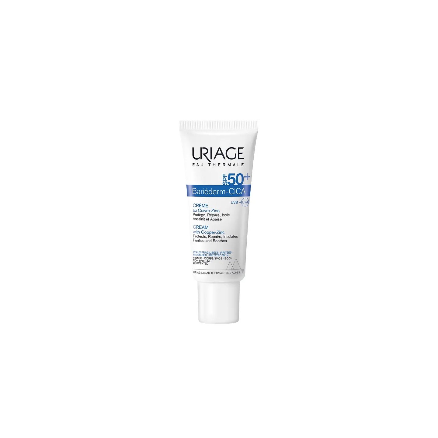 Uriage Bariéderm-Cica Crème réparatrice au cuivre-zinc SPF50+ - 40ml