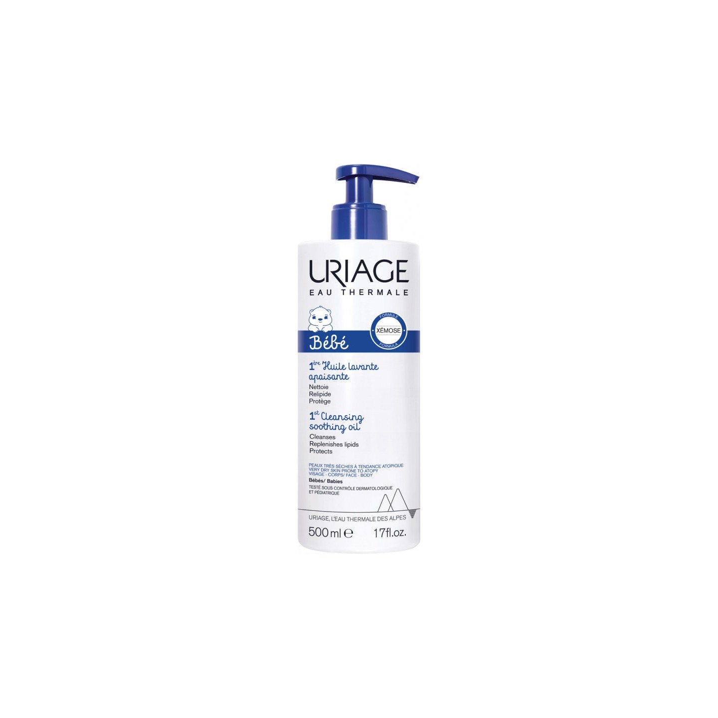Uriage Bébé Xémose 1ère Huile lavante apaisante - 500ml