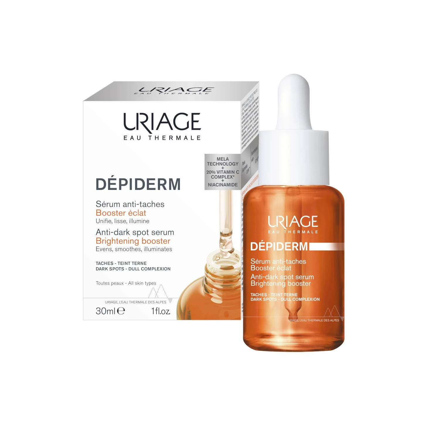 Uriage Dépiderm Sérum anti-taches Booster éclat - 30ml