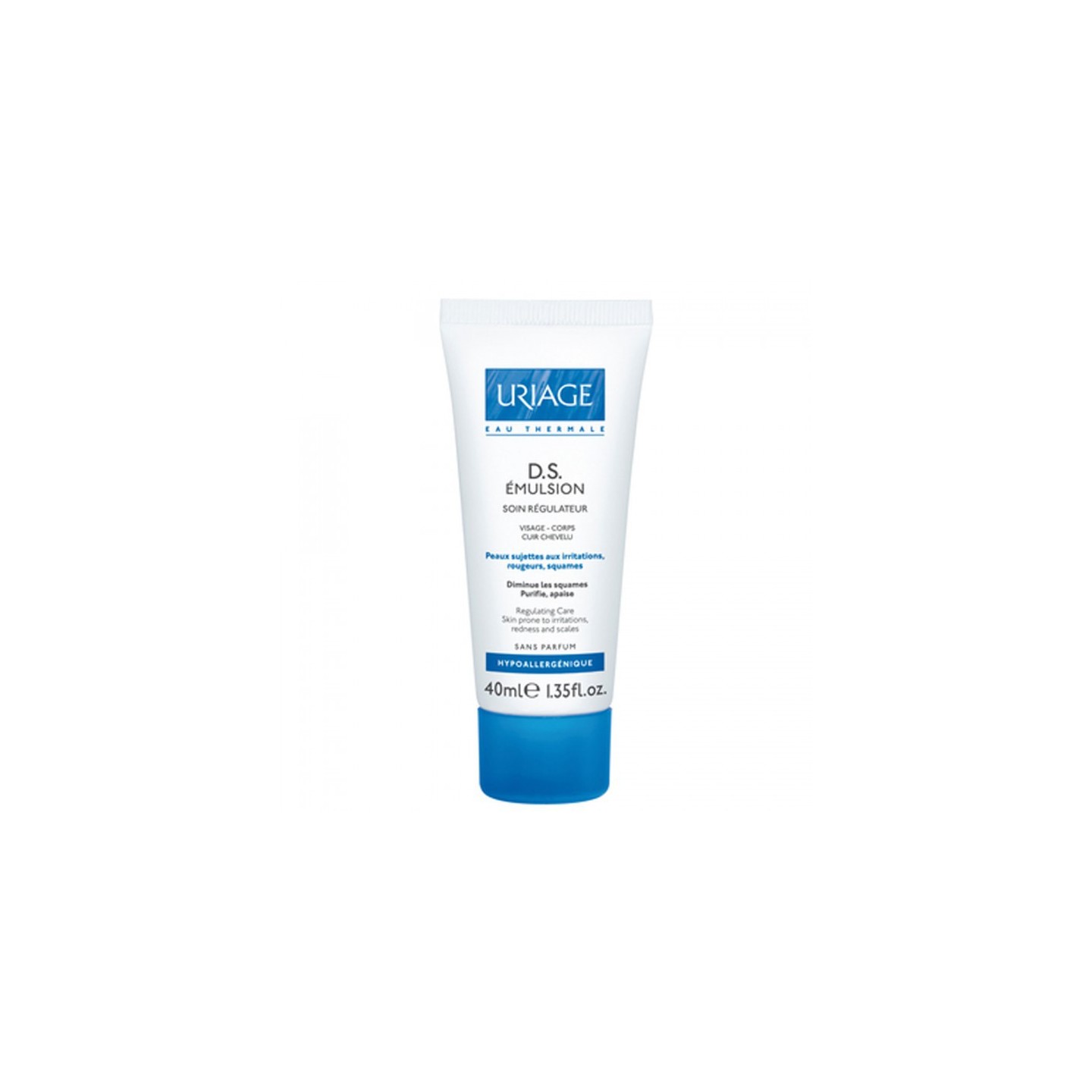 URIAGE DS EMULSION SOIN REGUL VISAGE CORPS CUIR CHEVELU 40ML