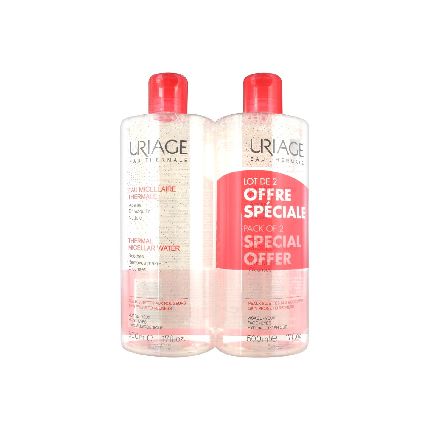 Uriage Eau Micellaire Thermale Lot 2 x 500 ml