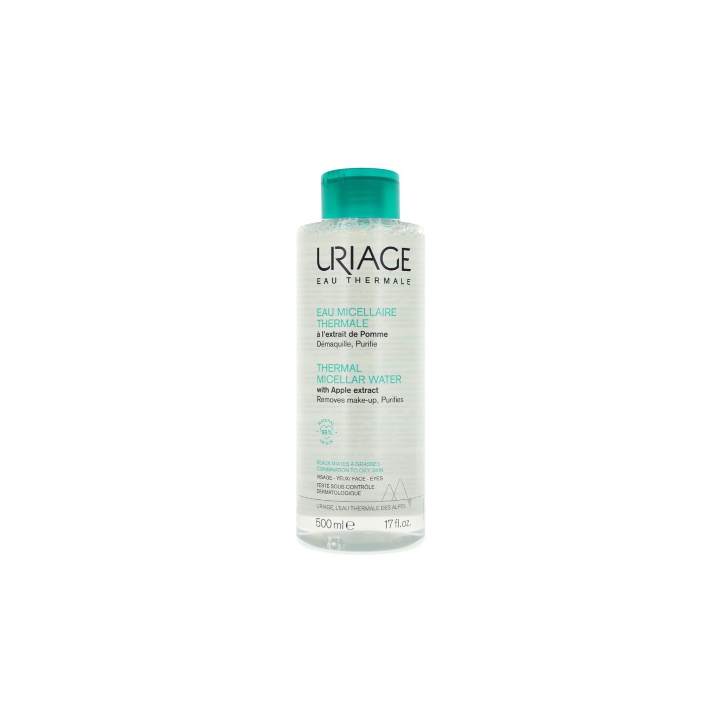 Uriage Eau micellaire thermale peaux mixtes à grasses - 500ml
