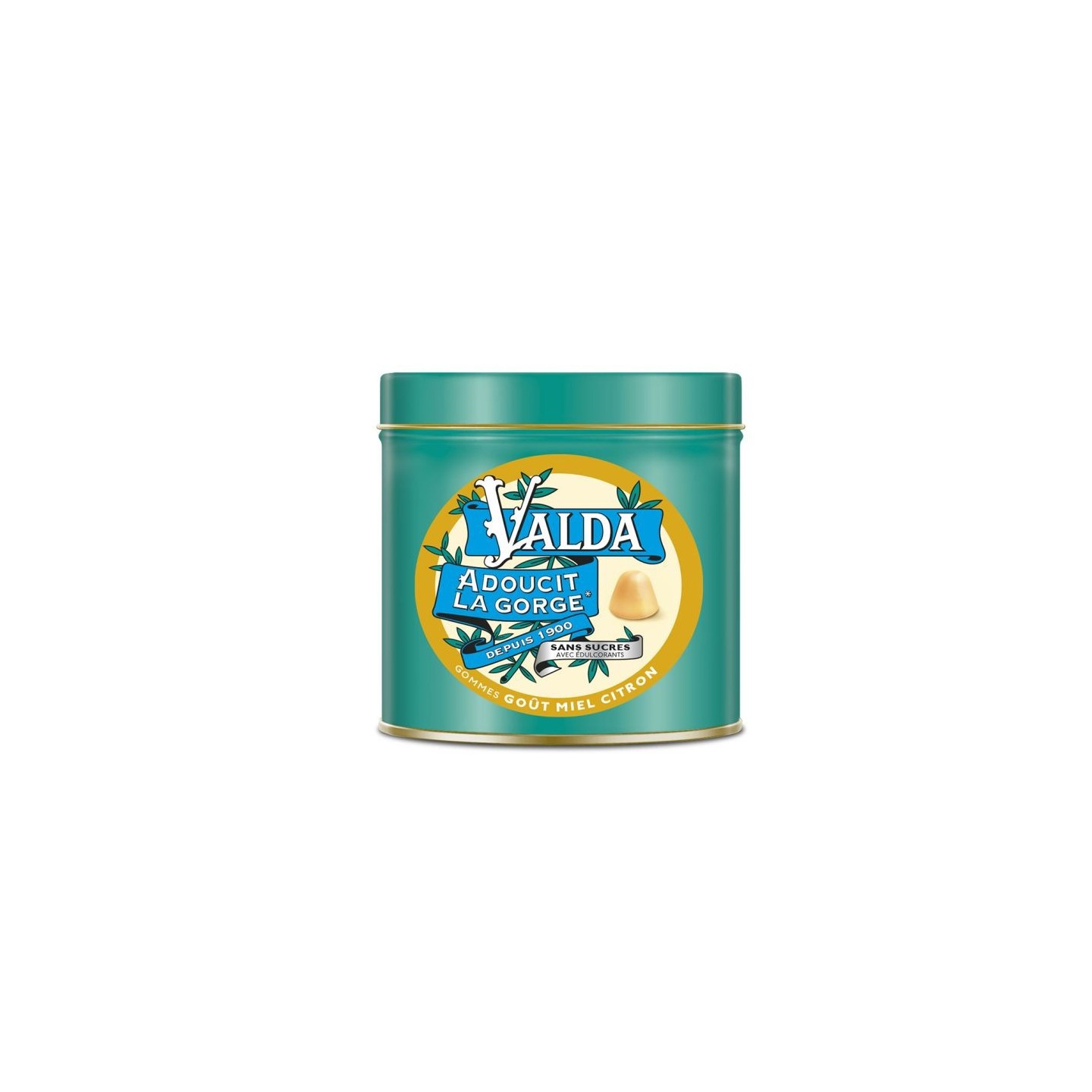 Valda Gommes goût miel citron sans sucres - 140g