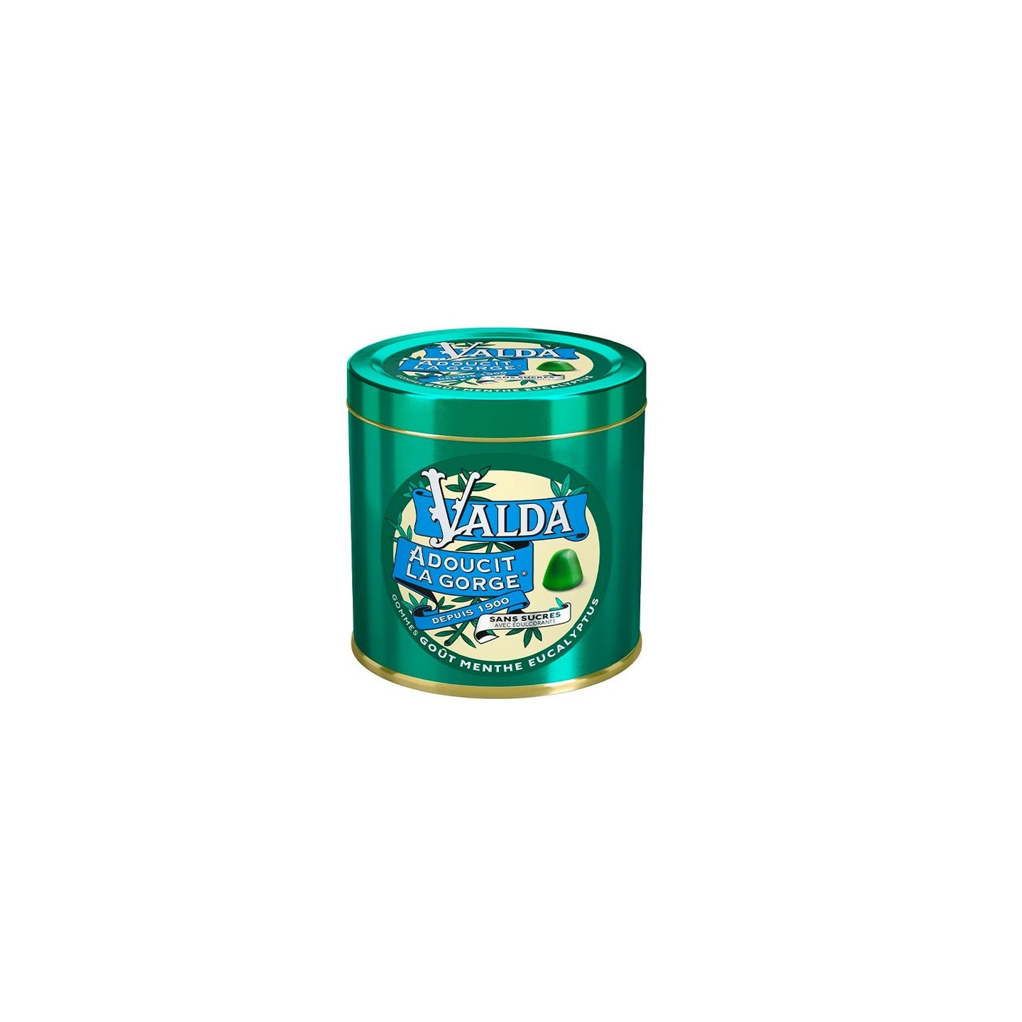 Valda Gommes sans sucres goût menthe eucalyptus - 160g