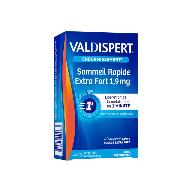 Pharmacie Bastille - Valdispert Sommeil Rapide Extra Fort 1,9 mg 40 comprimés