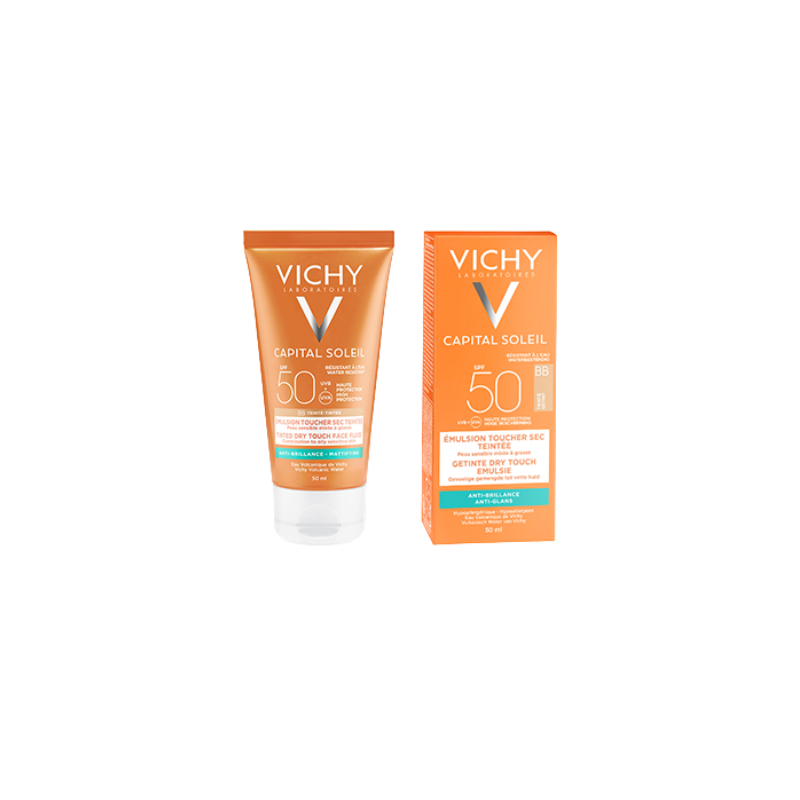 Pharmacie Bastille - Vichy capital soleil spf50 bb émulsion toucher sec 50ml