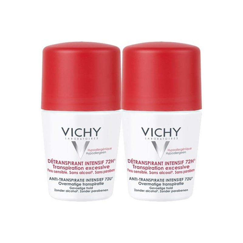 Pharmacie Bastille - Vichy déodorant détranspirant intensif 72h 2x50ml
