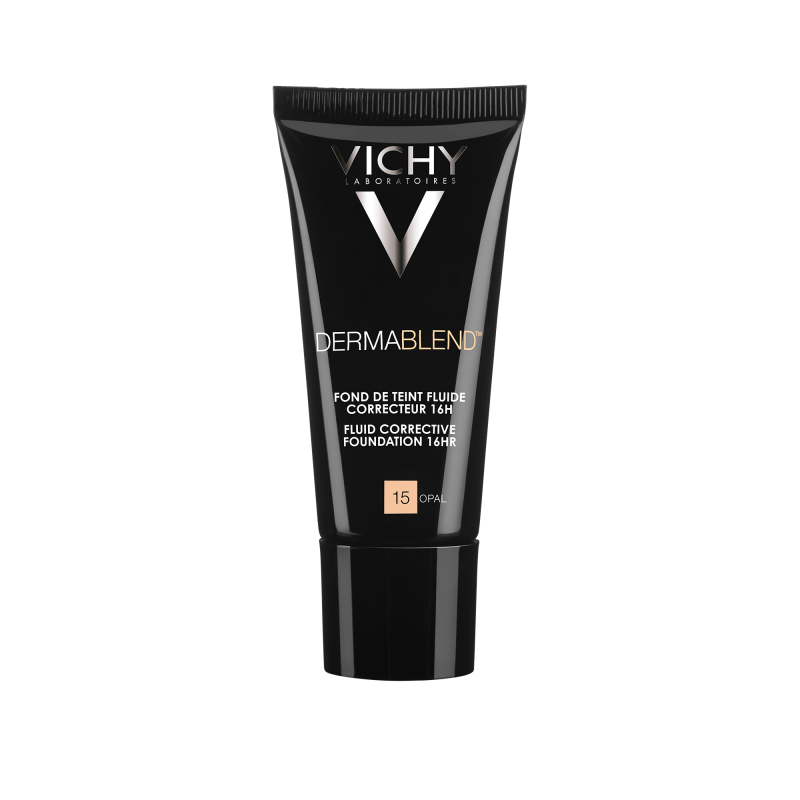 Pharmacie Bastille - Vichy Dermablend Fond de teint fluide correcteur Tube 30ml - Teinte 15 OPAL
