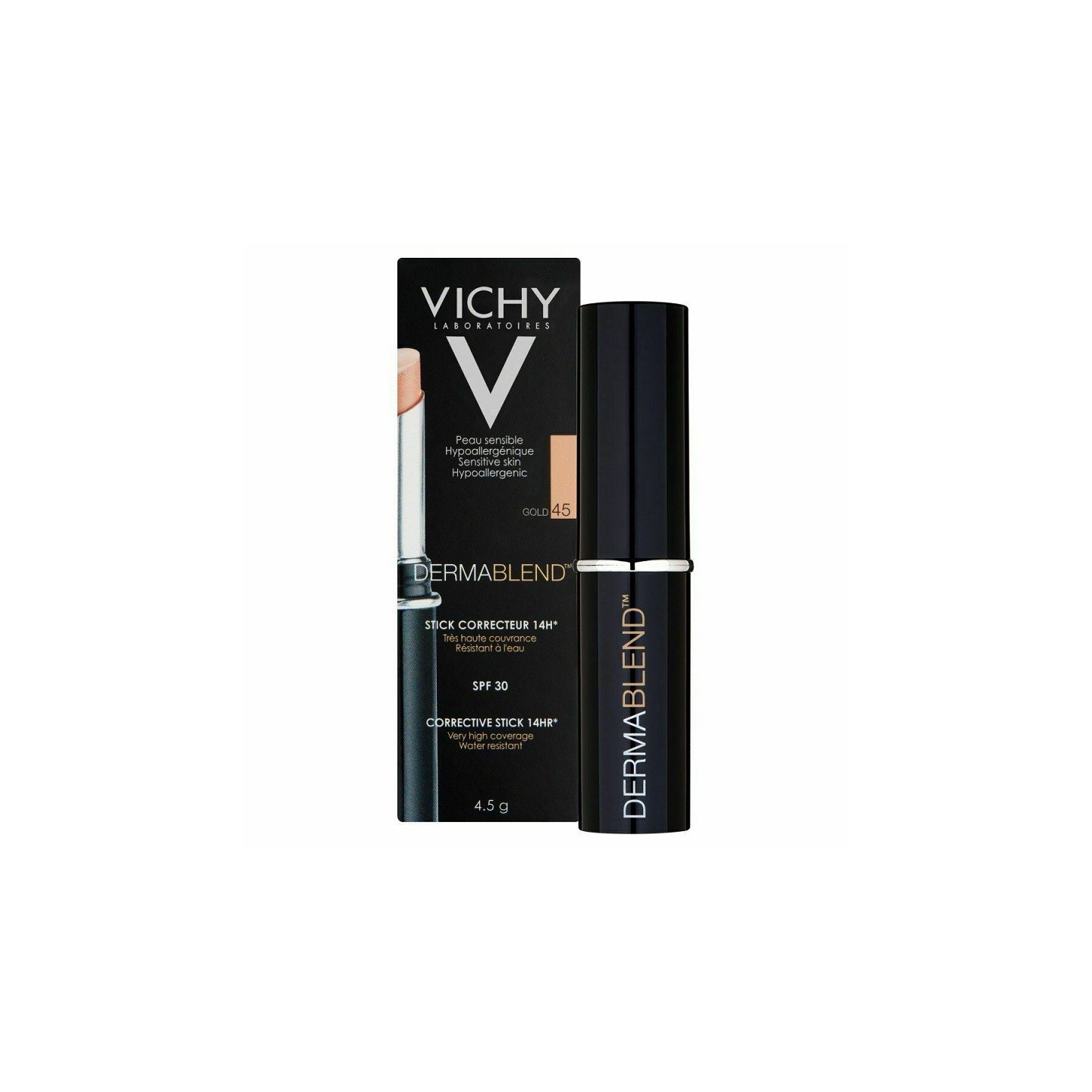 Vichy Dermablend SOS Cover Stick correcteur 16h teinte 45 Gold - 4,5g