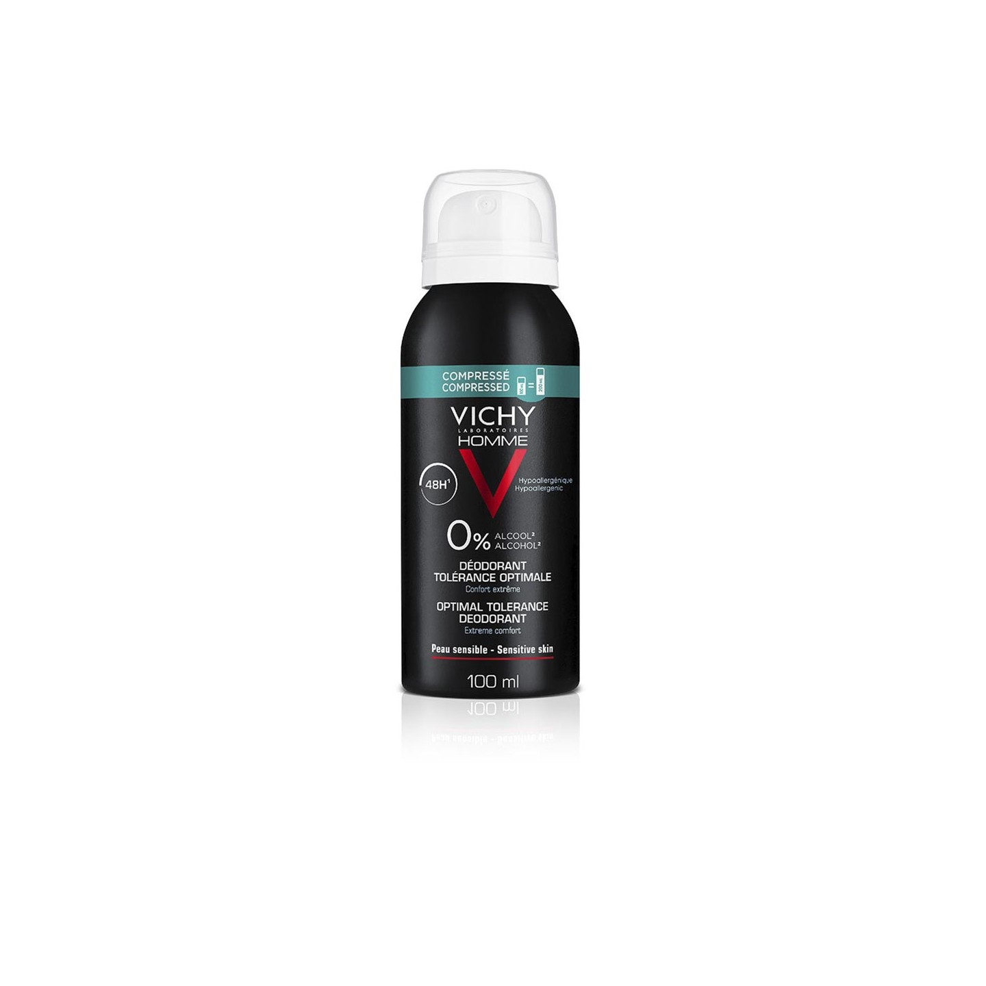 Vichy Homme Déodorant tolérance optimale 48H spray - 100ml