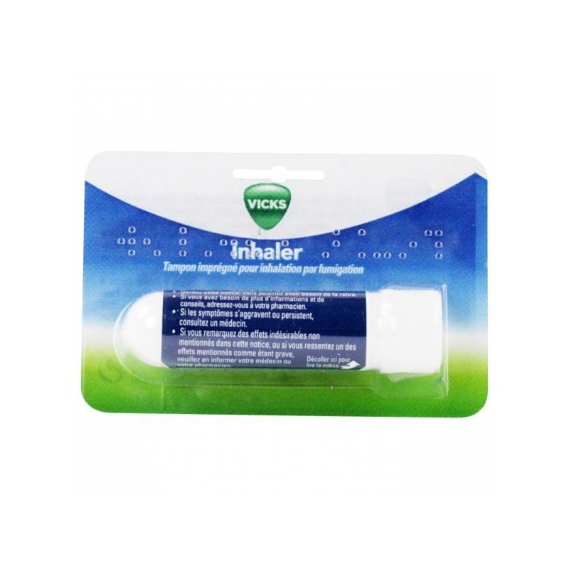 Pharmacie Bastille - Vicks Inhaler Tampon Imprégné Pour Inhalation Par Fumigation