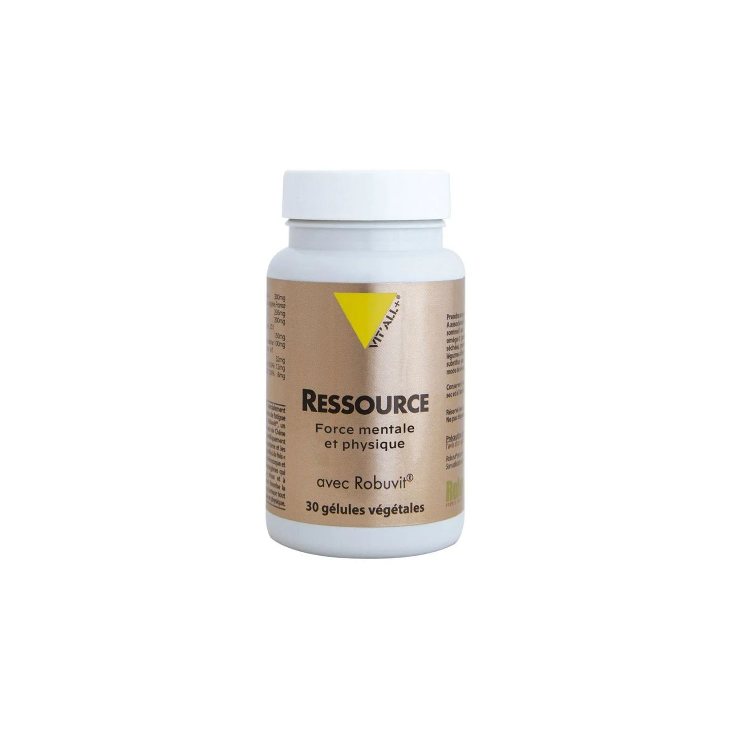 Vit'all+ Ressource Force mentale & physique - 30 gélules