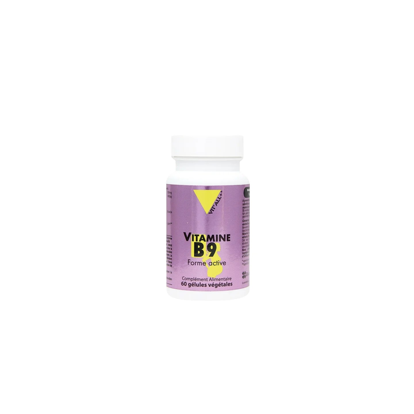 Vit'all+ Vitamine B9 Quatrefolic® 400µg - 60 gélules