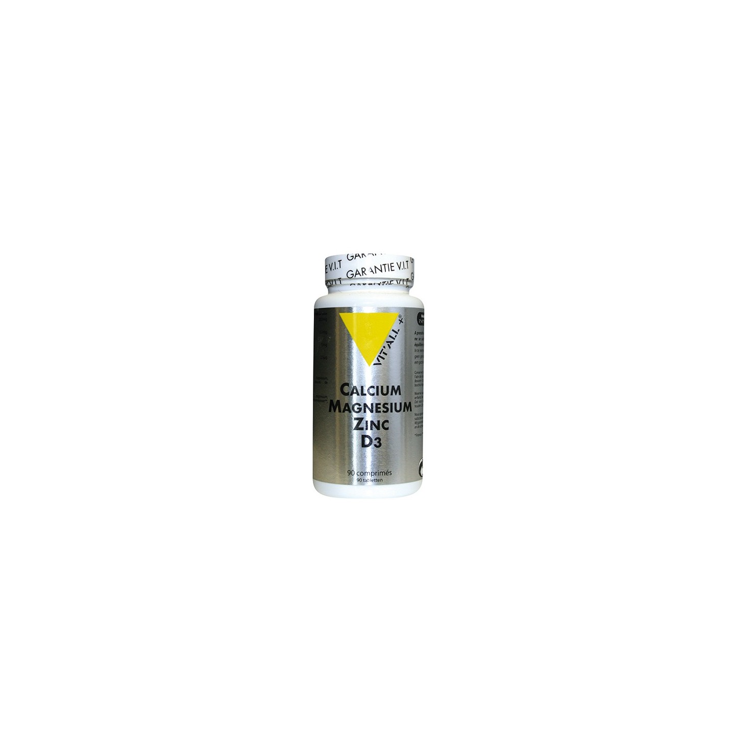 Vitall + Calcium Magnesium Zinc D3 90 comprimés