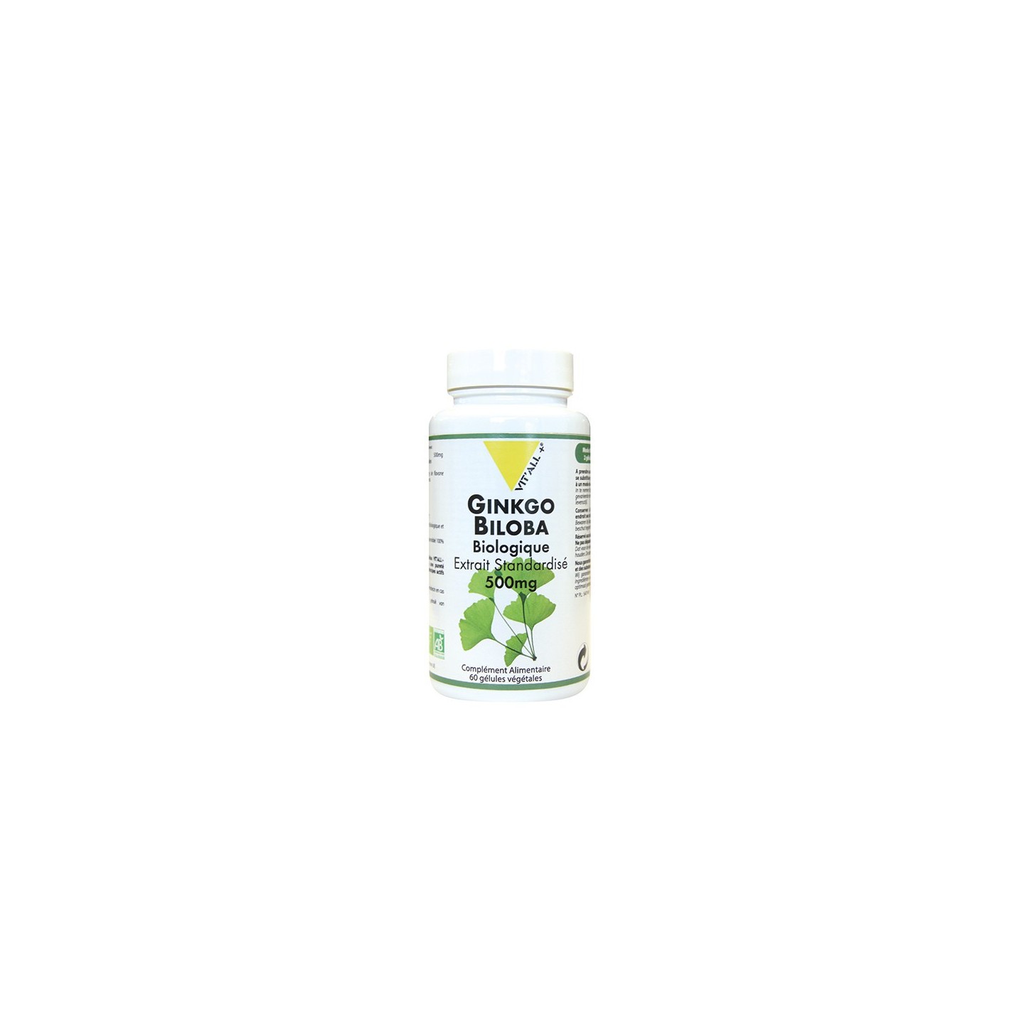 Vitall+ Ginkgo Biloba 500mg 60 comprimés